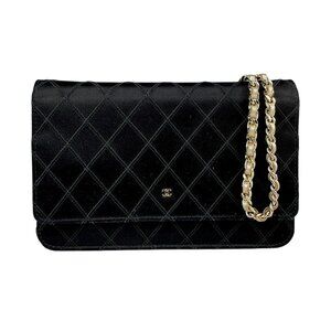 CHANEL Black Leather Wallet
